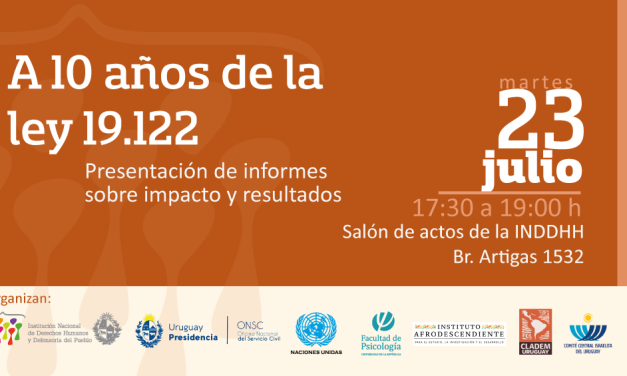 A 10 años de la ley 19.122: Presentación de informes sobre impactos y resultados