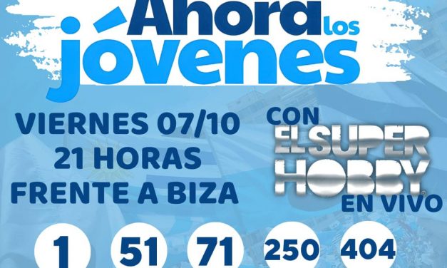 Gran movida en Rivera con el lanzamiento del sublema #AhoraLosJovenes