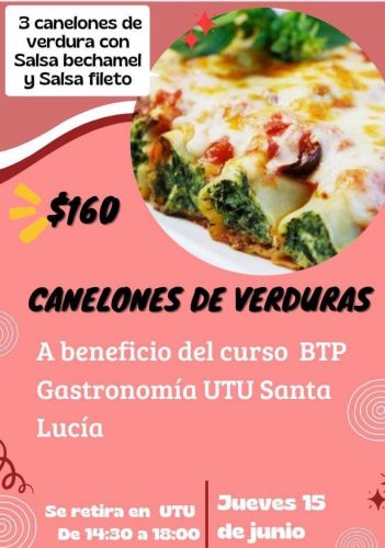 canelones a beneficio