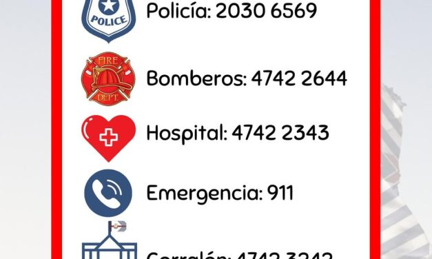 Municipio de Guichón: Números telefónicos a tener en cuenta en caso de Emergencias