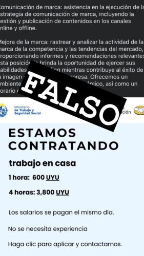 Falsos anuncios MTSS