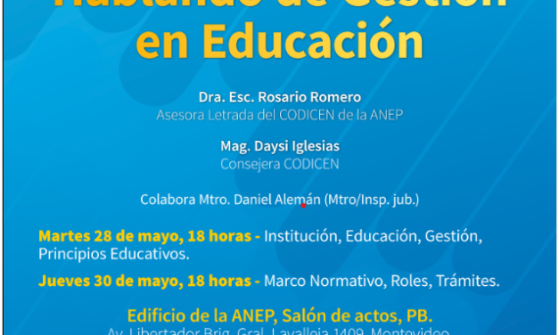 Ciclo de Intercambios «Hablando de Gestión en Educación»