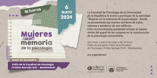 Invitación_mujeres en la memoria de la Psicología