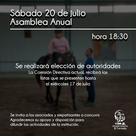 Asamblea en Centro de Rehabilitación Ecuestre «El Tornado»