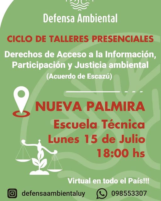 Ciclo de Talleres presenciales Defensa Ambiental