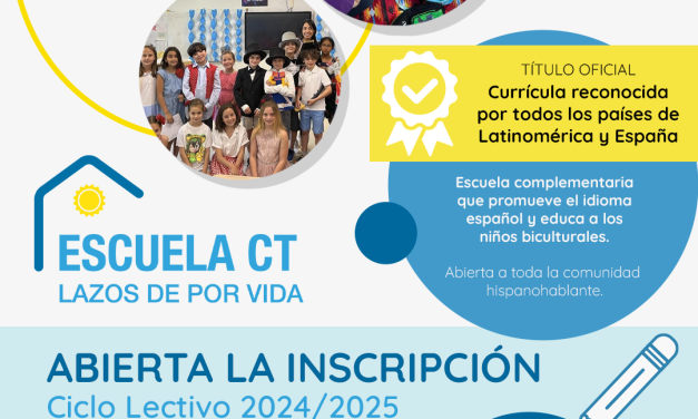 Estados Unidos: Inscripciones 2024/2025 para la Escuela CT – Lazos de Por Vida