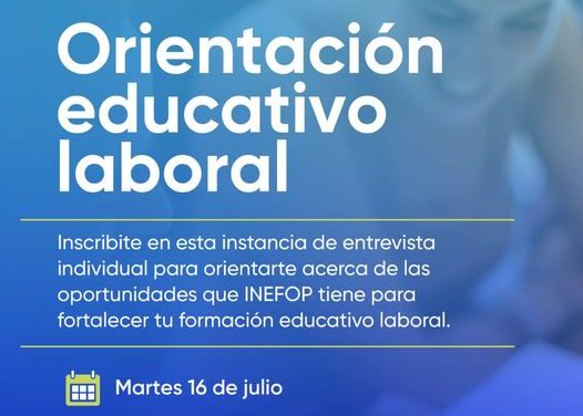 Talleres de “Orientación educativo laboral”: ¿dónde y cuándo serán?