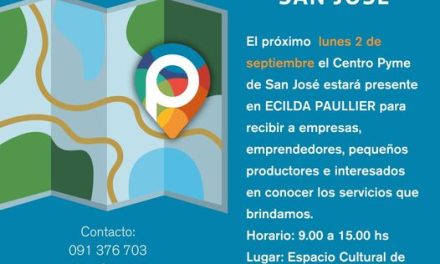 Centro Pyme de San José estará presente en el Espacio Cultural de Ecilda Paullier