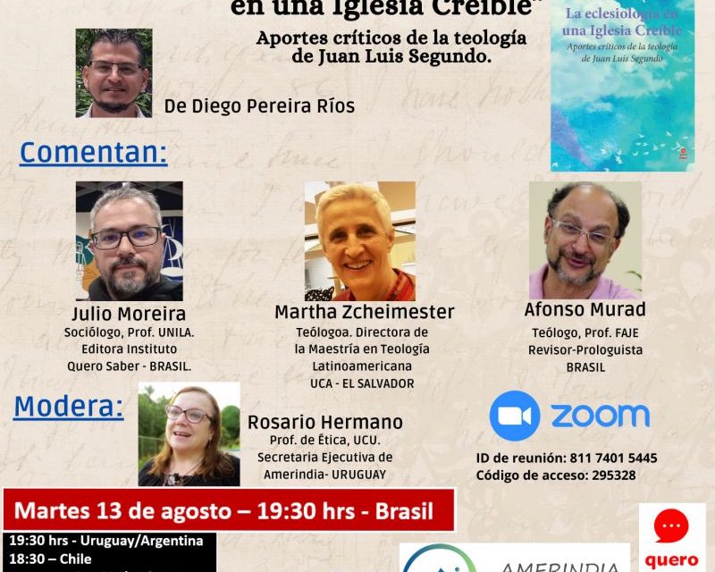 Presentación del libro “La eclesiología en una Iglesia creíble. Aportes críticos de la teología de Juan Luis Segundo”