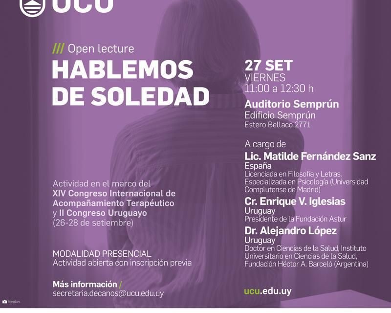 Evento de la Universidad Católica: Hablemos de soledad