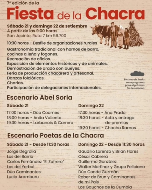 Fiesta de la Chacra: Día, lugar, actividades y artistas invitados