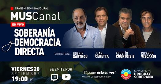 Movimiento Uruguay Soberano inaugura su canal: ¿por dónde se podrá ver?