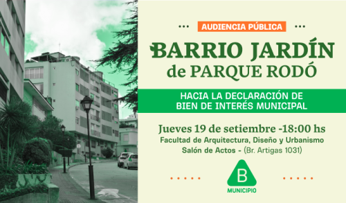 barrio jardín Parque Rodó