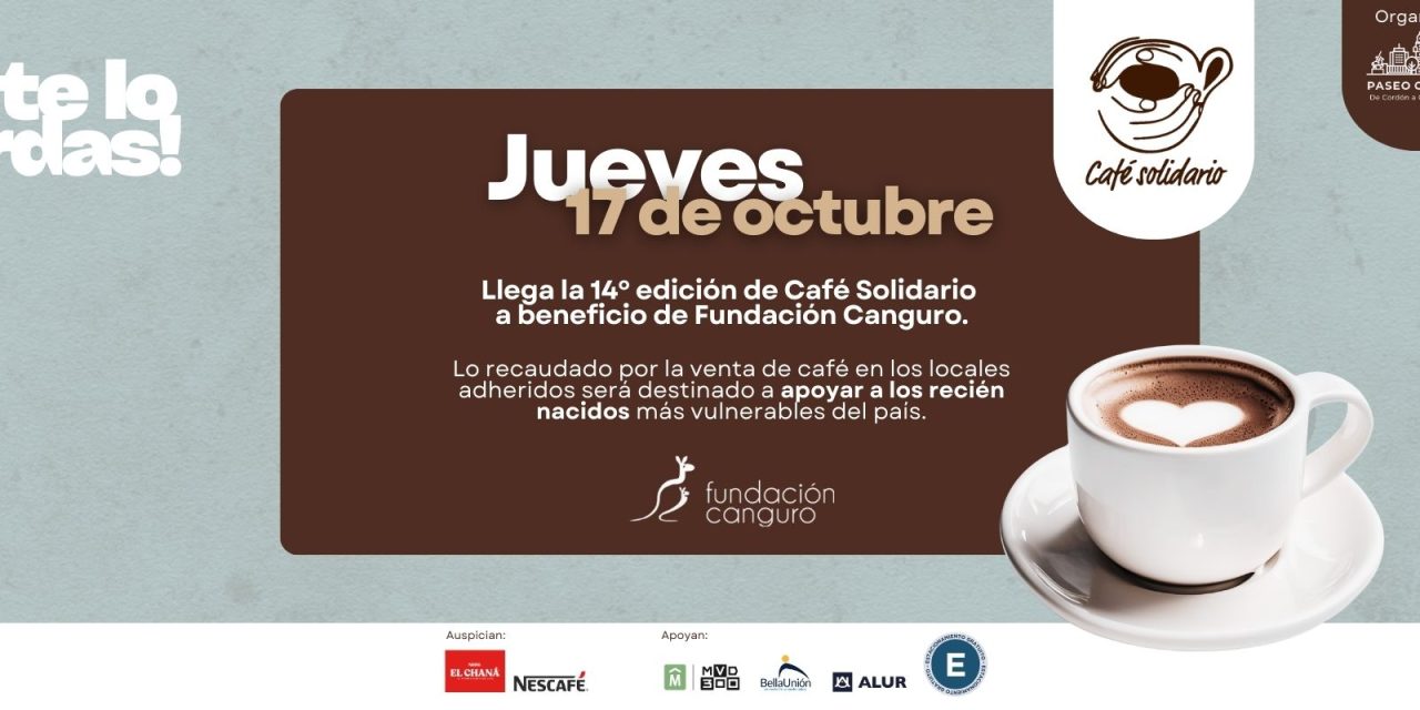 Llega una nueva edición de Café Solidario a beneficio de Fundación Canguro