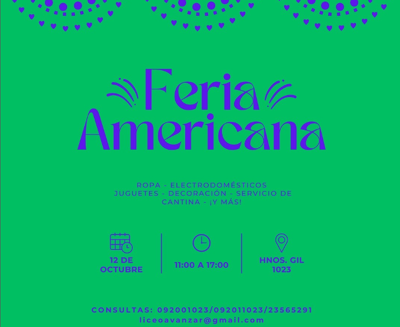 Feria Americana en Liceo Avanzar