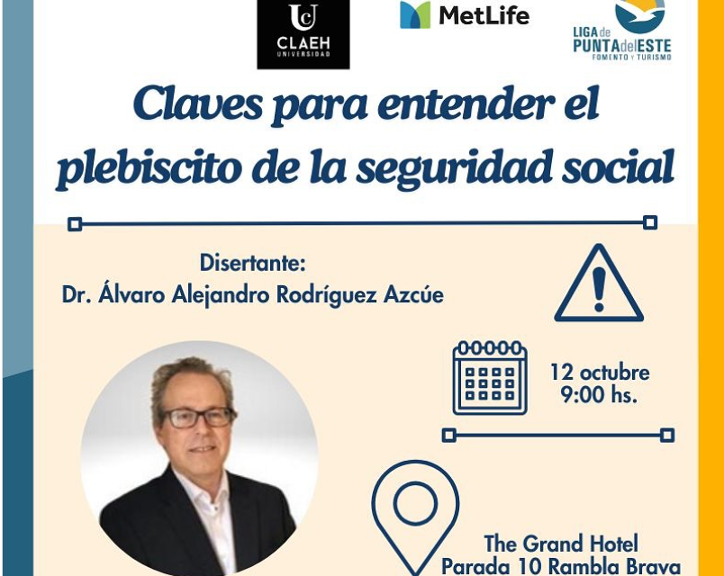 Disertación “Impactos del Plebiscito sobre Seguridad Social”