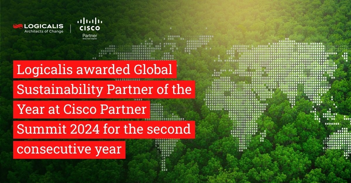 Logicalis es reconocida como Socio Global de Sostenibilidad por segundo año consecutivo en el Cisco Partner Summit 2024