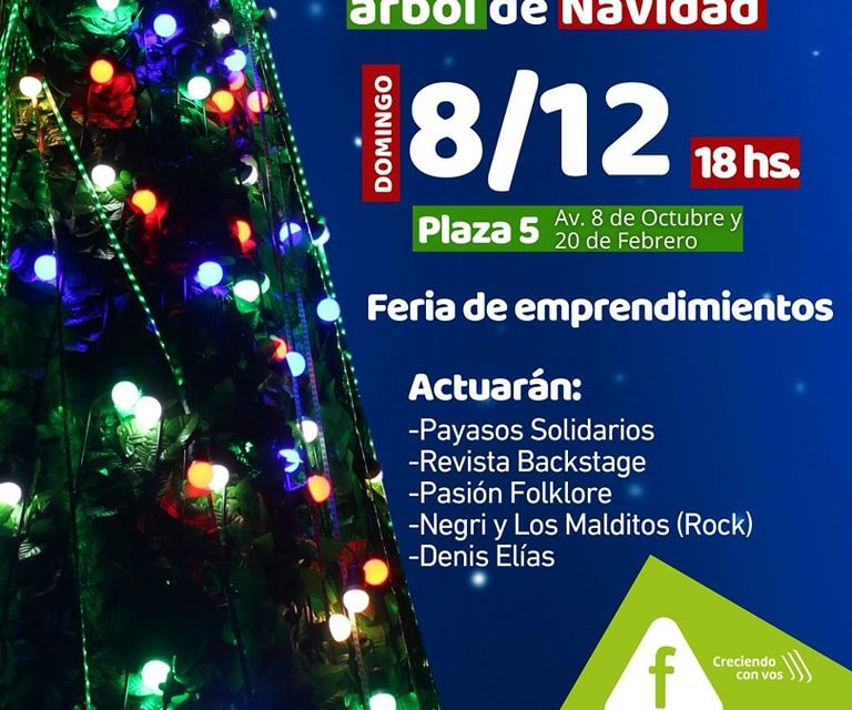 Encendido de su árbol de navidad en Municipio F