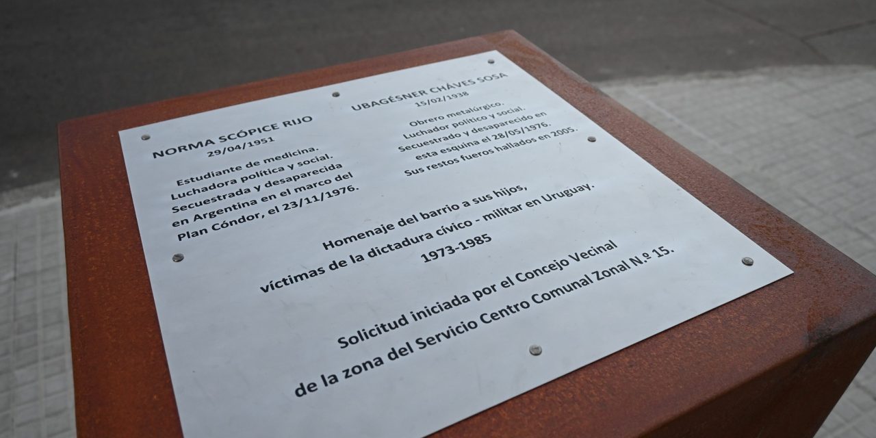 Municipio C: Memorial en recuerdo a Norma Scópice y Ubagesner Chaves Sosa