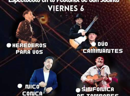 Espectáculo en San Jacinto este viernes 6 de diciembre