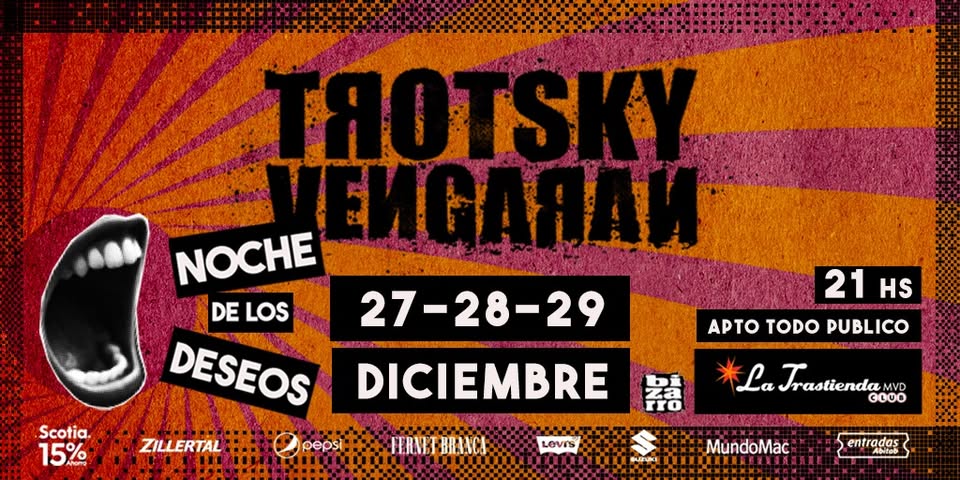 Tres noches de Trotsky Vengaran en la Trastienda