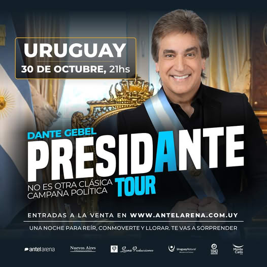 Llega a Uruguay el PresiDante que persuade a multitudes con un mensaje sencillo pero profundo